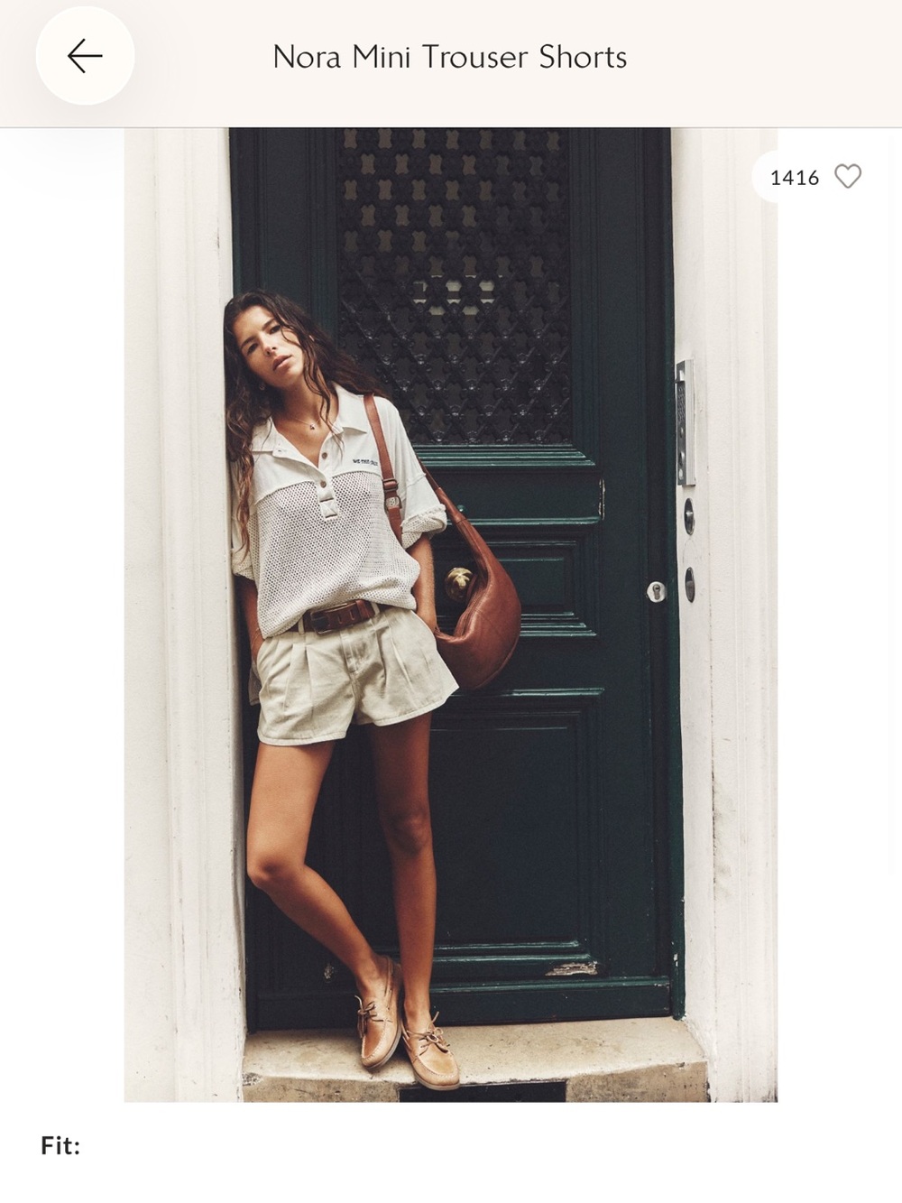 Free People Nora Mini Trouser Shorts — Beige